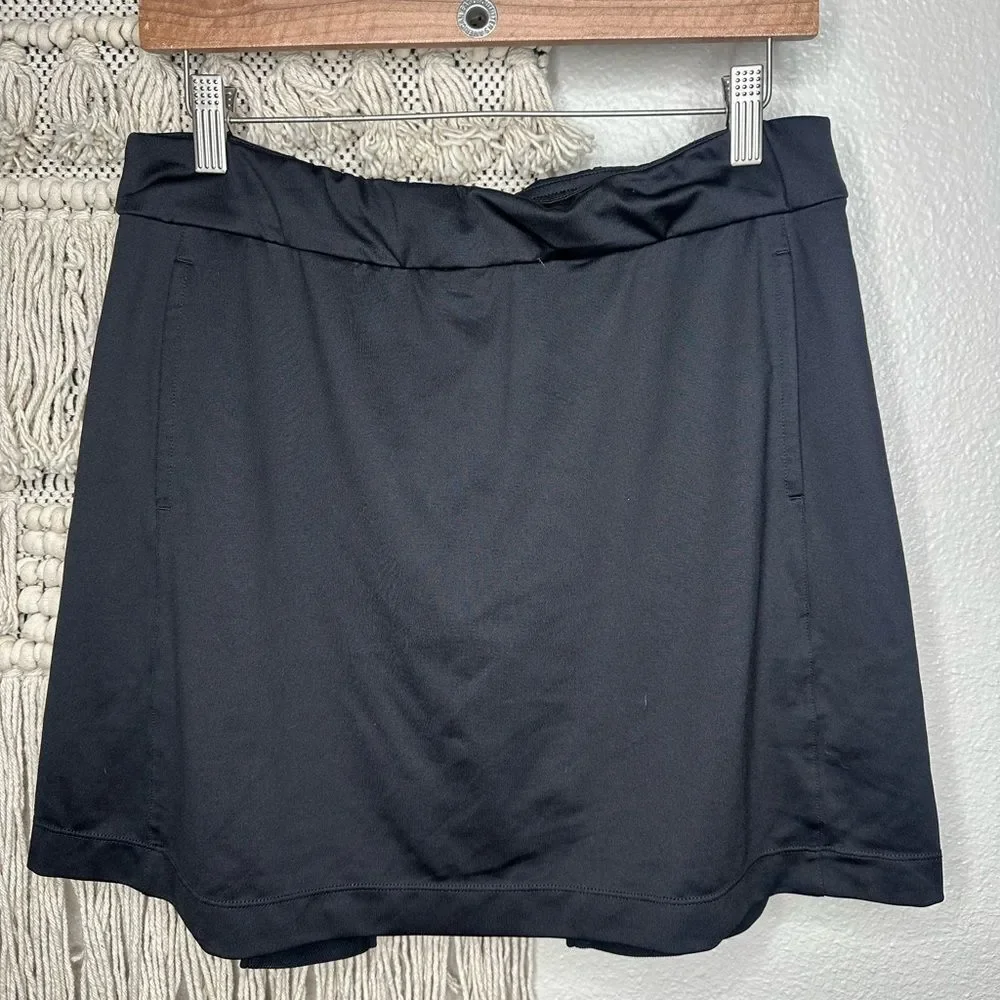 EP Pro Black Mesh Pleat Pull On Skort